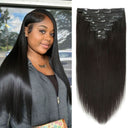 WOWANGEL Classic Lace Weft Clip Ins Hair Extensions Straight/Body Wave/Kinky Straight/Kinky Curly - wowangel