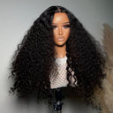 WOWANGEL Curly 13x4 HD Lace Full Frontal Wigs Pre - plucked Nature Hairline - wowangel