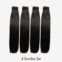 WOWANGEL European Raw Hair Bundles Straight Double Drawn Hair Weaves - wowangel