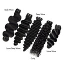 WOWANGEL Hair Bundle 1Pc Straight Body Wave Curly 100% Human Hair Weaves - wowangel