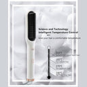 WOWANGEL Hair Straightener Brush, Heat Brush Straightener for Women | Flat Iron Comb - wowangel