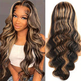 WOWANGEL Highlight 9X6 Wear Go Glueless Wig 1B/27 HD Lace Wigs - wowangel