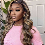 WOWANGEL Highlight 9X6 Wear Go Glueless Wig 1B/27 HD Lace Wigs - wowangel