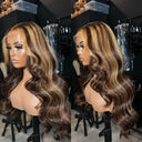 WOWANGEL Highlight Color 13x6 Skinlike Real HD Lace Front Wig Body Wave - wowangel