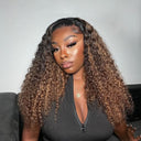 WOWANGEL Highlight Ombre 13x6 Skinlike Real HD Lace Front Wig Water Wave - wowangel