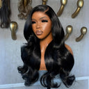 WOWANGEL Jet Black 7X6 Drawstring Glueless Wigs Wear Go HD Lace Wigs - wowangel