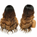 WOWANGEL Ombre Brown Highlight HD Lace 13X6 Full Frontal Wig Pre Plucked Hairline - wowangel