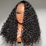 WOWANGEL Premium Raw Hair Deep Wave 13X4 HD Lace Full Frontal Wig Pre Plucked - wowangel