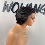 WOWANGEL Short Pixie Cut Wig 13x6 Skinlike HD Lace Front Bob Wig - wowangel