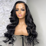 WOWANGEL Skinlike Real HD Lace 13X6 Full Frontal Wig Body Wave Pre Plucked - wowangel