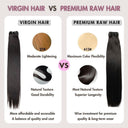 WOWANGEL Straight Raw Hair Bundles Deal 3pcs 100% Human Virgin Hair Weaves - wowangel