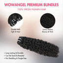 WOWANGEL Tight Curly Hair Bundles Deal 100% Human Hair Weaves - wowangel
