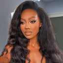 WOWANGEL V Part Wigs Kinky Straight Beginner Friendly Glueless U Part Wigs - wowangel