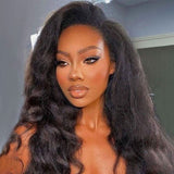 WOWANGEL V Part Wigs Kinky Straight Beginner Friendly Glueless U Part Wigs - wowangel