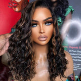 WOWANGEL Water Wave BOB Highlight 13x6 Skinlike Real HD Lace Front Wig - wowangel