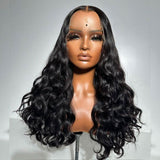 WOWANGEL Wavy 13X6 HD Lace Full Frontal Wigs Premium Raw Hair - wowangel