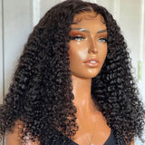 WOWANGEL Wear & Go 5x5 HD Lace Closure Wig Deep Curly Glueless Wig - wowangel