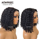 WOWANGEL Wear & Go 5x5 Skinlike Real HD Lace Closure Wig Curly Glueless BOB Wig - wowangel