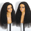 WOWANGEL Wear Go Half Wig Curly Seamless Flip Over Wigs Beginner Friendly - wowangel