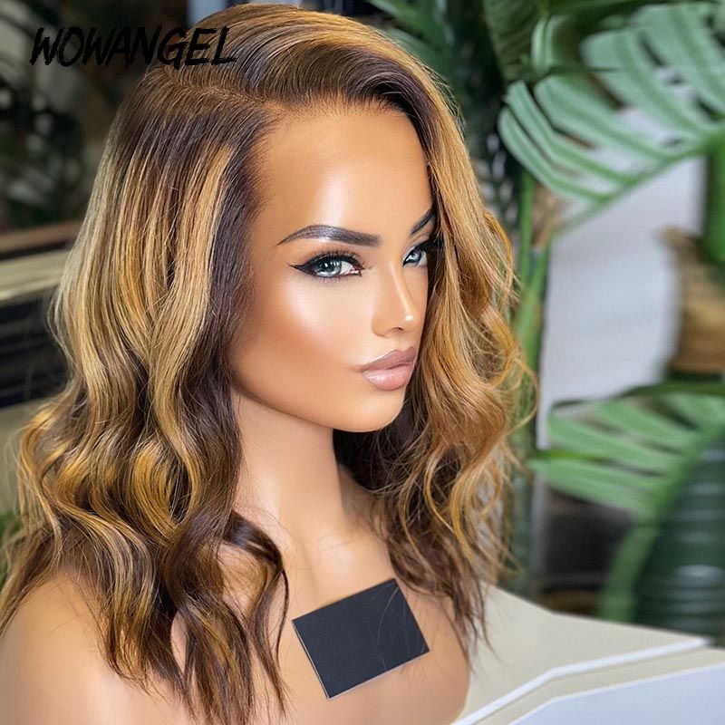 Peekaboo Wig Ombre Blonde 13x6 HD Lace Front Bob Wig Plucked