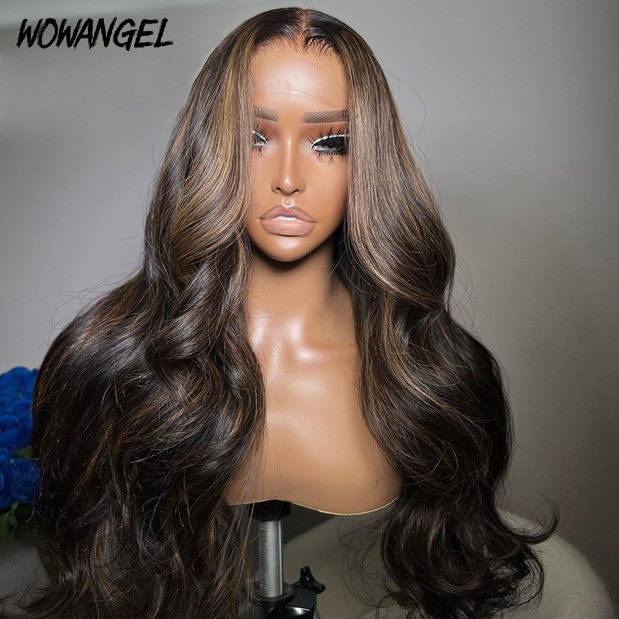 Glueless Wig With Highlights Body Wave HD Lace Wig