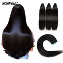 USA Shipping | Tape in Hair Extensions Straight/ Body Wave Human Hair 40pcs 100g - wowangel