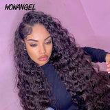 WOWANGEL Skinlike Real HD Lace 13X6 Full Frontal Wig Loose Deep Wave Pre Plucked - wowangel