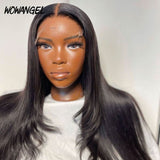 WOWANGEL Straight 6x6 Skinlike Real HD Lace Closure Wig Pre Plucked Glueless - wowangel