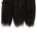WOWANGEL Tape in Hair Extensions Kinky Straight Natural Black Human Hair 40pcs 100g - wowangel