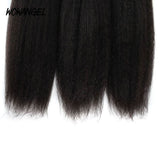 WOWANGEL Tape in Hair Extensions Kinky Straight Natural Black Human Hair 40pcs 100g - wowangel