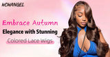 Embrace Autumn Elegance with Stunning Colored Lace Wigs - wowangel