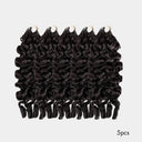 Extensions de cheveux humains WOWANGEL, bouclées et pré-séparées, crochetées avec des plumes, pour tresses bohèmes Miracle Knots