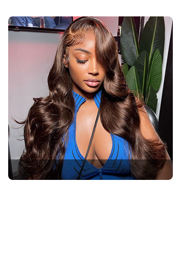 #4 Dark Brown HD Lace Front Wig