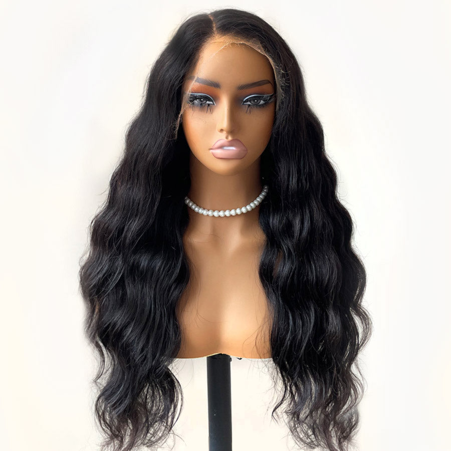 FLASH SALE | 24 Inches Body Wave  Natural Black HD Lace  13X6 Full Frontal Wig （Sample item – slight signs of use）