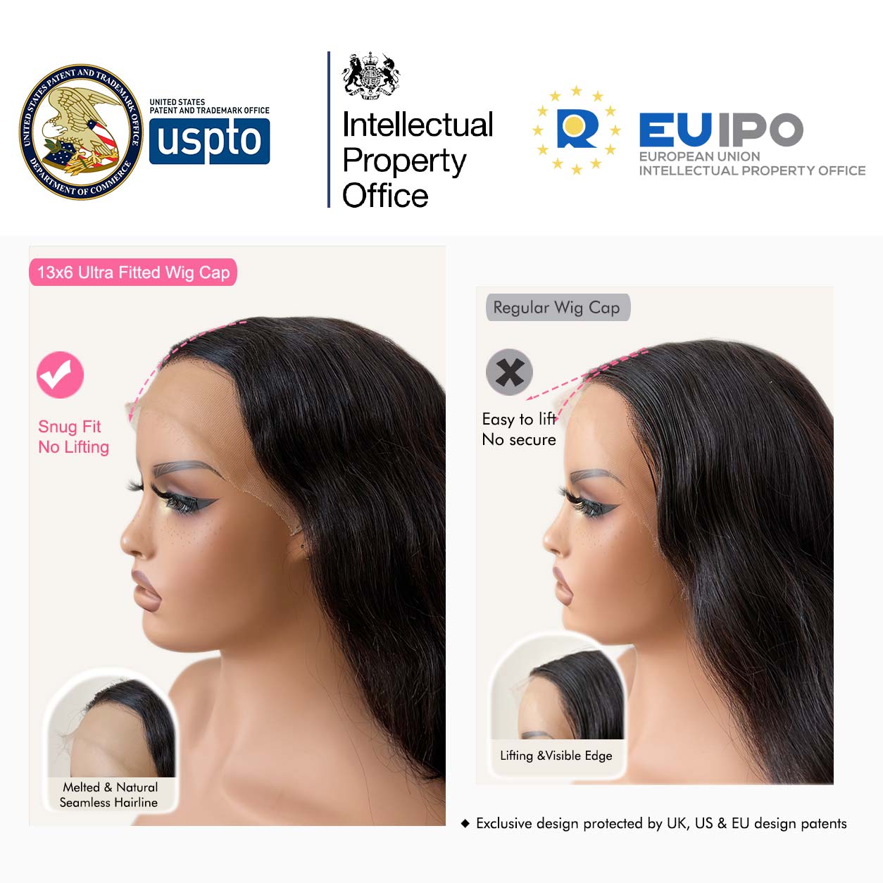 WOWANGEL 1B27 Highlight 13x6 Skinlike Real HD Lace Front Wig
