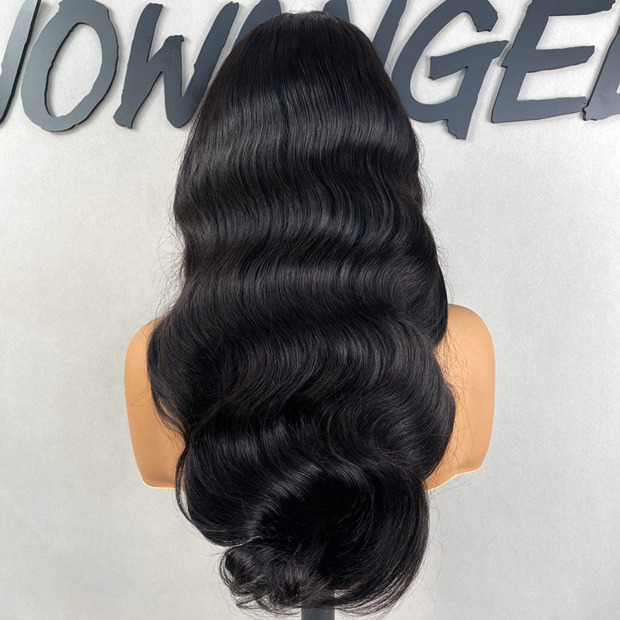 WOWANGEL 13X6 Skinlike Real HD Lace Front Wig Body Wave Glueless Wig