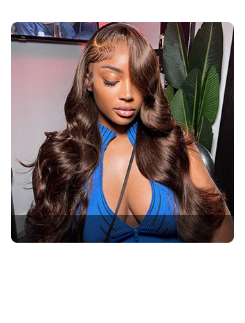 #4 Dark Brown HD Lace Front Wig