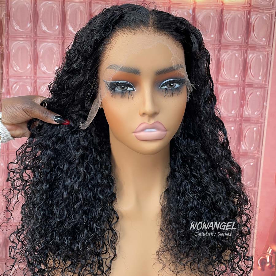 WOWANGEL Cambodian Curl Skinlike Real HD Lace 13X6 Full Frontal Wig