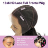 WOWANGEL Real HD Lace 13X6 Full Frontal Wig Body Wave Pre Plucked