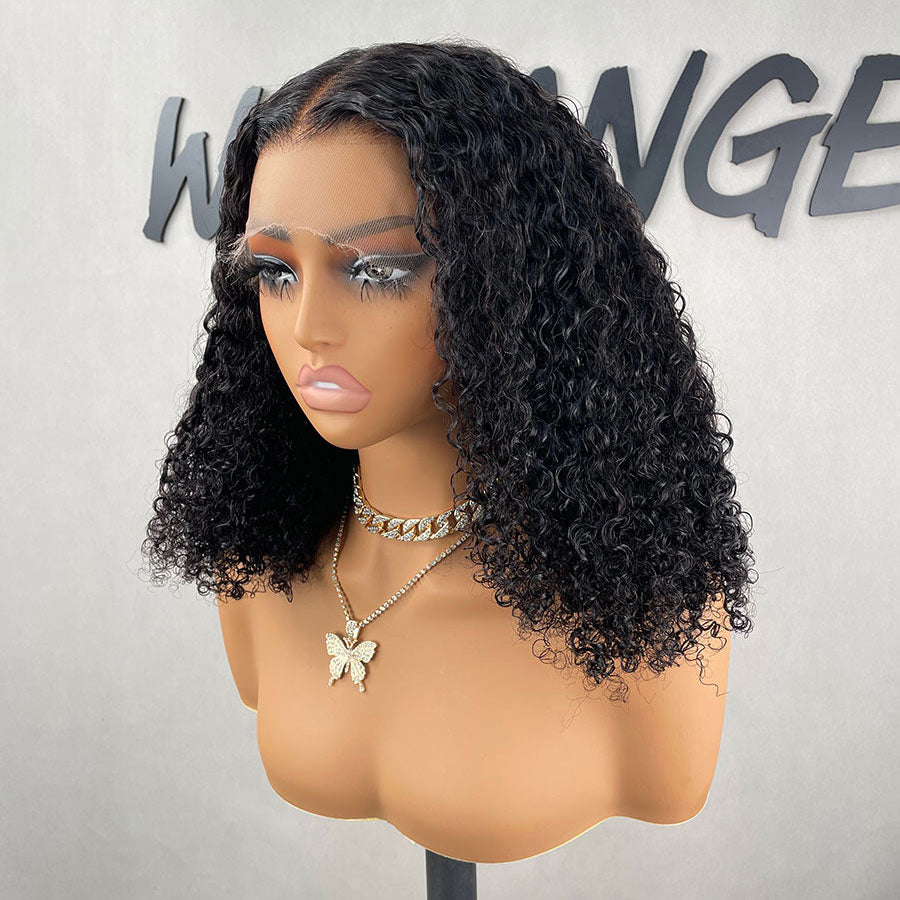 WOWANGEL Tight Curly 13X6 Skinlike Real HD Lace Front Wig