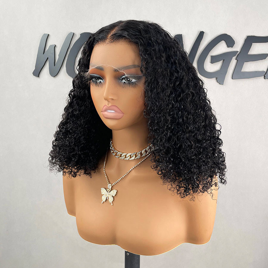 WOWANGEL Tight Curly 13X6 Skinlike Real HD Lace Front Wig