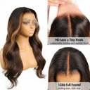 WOWANGEL Blonde Highlight HD Lace 13X6 Full Frontal Wig Pre Plucked Hairline