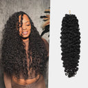 WOWANGEL Miracle Knots Burmesische Locken Vorgetrennte Feder-Häkel-Echthaarverlängerungen für Boho-Zöpfe
