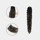 WOWANGEL Highlight Pre-Separated Feather Crochet Human Hair Extensions for Miracle Knots Boho Braids Jerry Curly