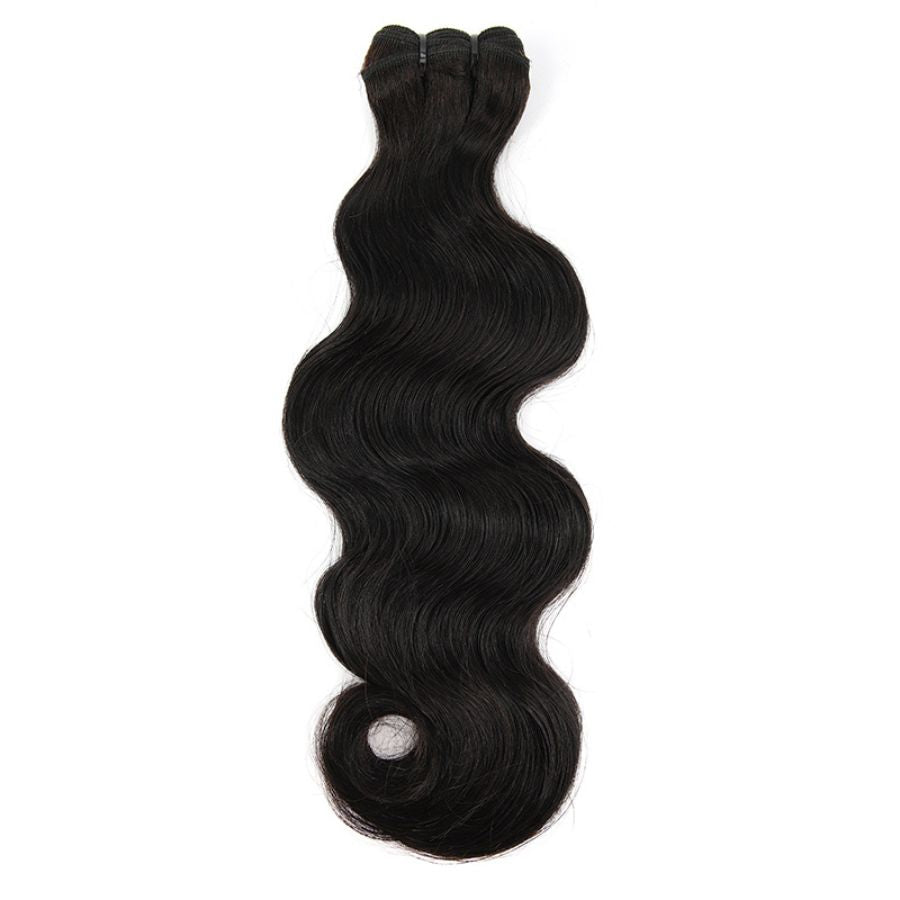 Body wave Burmese hair bundle crafted from 100% virgin hair, providing soft, flowing waves for a luxurious appearance.