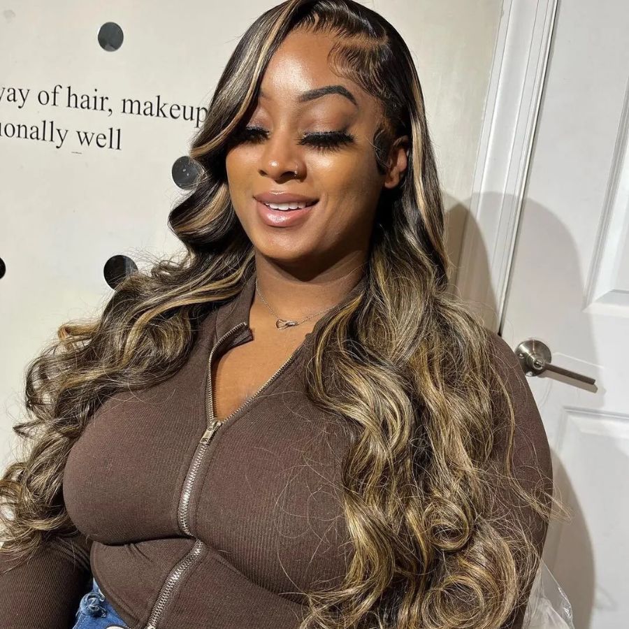 UK Shipping | Highlight Color 13x6 Skinlike Real HD Lace Front Wig 250% Density