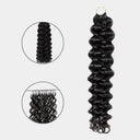 WOWANGEL Loose Curly Pre-Separated Feather Crochet Human Hair Extensions for Miracle Knots Boho Braids
