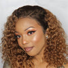 Curly Blonde Ombre Wig 13x4 Frontal HD Lace Invisible Look