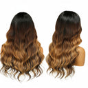 WOWANGEL Ombre Brown Highlight HD Lace 13X6 Full Frontal Wig Pre Plucked Hairline