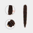 WOWANGEL Dark Brown Color Pre-Separated Feather Crochet Human Hair Extensions for Miracle Knots Boho Braids Deep Wave